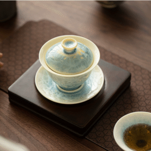 Kiln-Changed Crystalline Glaze Sancai Gaiwan rmb: 167